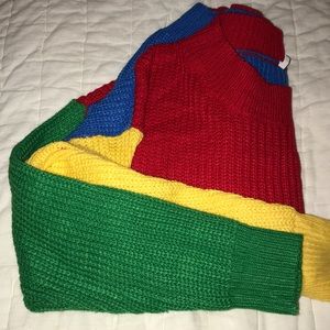 Awesome color block sweater